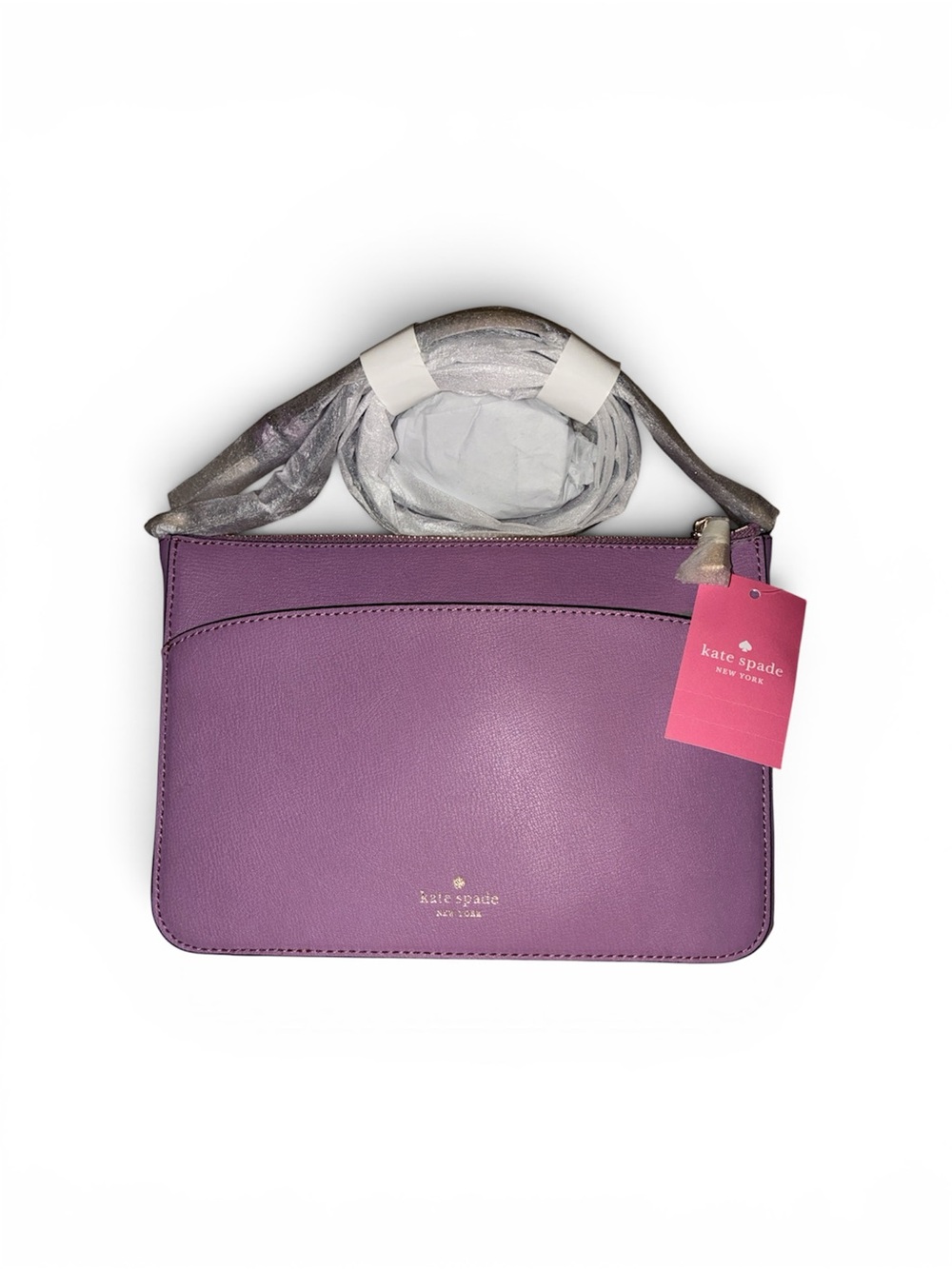 NWT Kate Spade Adel Medium Top Zip Crossbody Bag Purple Valerian Leather